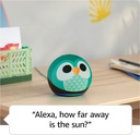 Amazon Echo Dot (5th Gen, 2022 release) Kids | Designed for kids, with parental controls | Owl