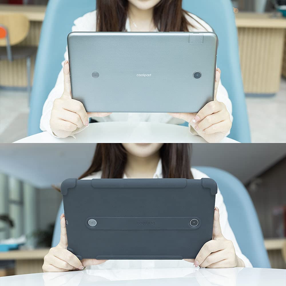 Coolpad Tablet 10" HD Android 10 Tablet, Qualcomm 64bit Processor, Drop Protection, 32GB Storage, 3GB RAM, Quick Charge 3.0, Medieval Gray, 3667AT (Tasker 10" 3GB/32/GB) w/ Protective Case