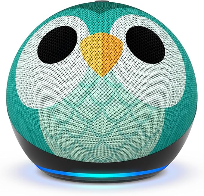 Amazon Echo Dot (5th Gen, 2022 release) Kids | Designed for kids, with parental controls | Owl | UPC 840080543413 (‎C2N6L4)